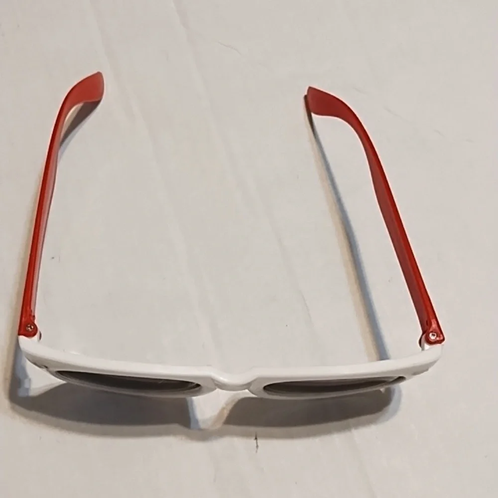 White Sunglasses with Dark Lenses